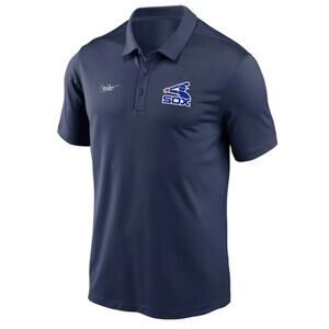 NIKE‎ CHICAGO WHITE SOX MENS NAVY BLUE POLO SHORT SLEEVE, Sz Medium